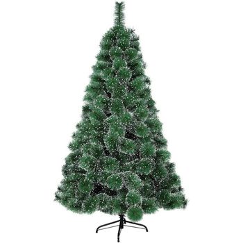 Árbol De Navidad Artificial Nevado De Alta Calidad Ecológico Con Soporte De Metálico 180cm