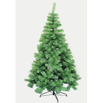 Árbol De Navidad Verde Artificial Extra Relleno De Hoja Espumillón Arboles Soporte Metálico/plástico 150cm