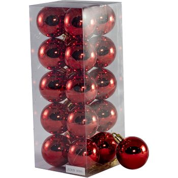 Bolas De Navidad Multicolor De 4cm, 20 Unidades, Decoración Navideña, Bodas Y Fiestas Rojo