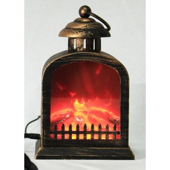 Chimenea Decorativa Led Efecto Llama De Fuego Chimenea De Batería  31x15.2x46.8cm con Ofertas en Carrefour