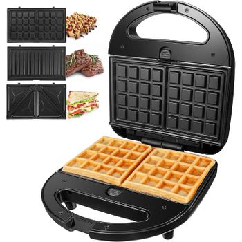 Sandwichera Gofrera Grill Xxl Placas Intercambiables 4en1 con Ofertas en  Carrefour