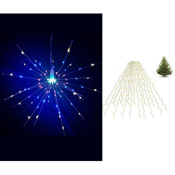 Tiras Luces Para Árbol De Navidad De Alto Exterior Ip44 Enchufar Multicolores 500led 0.3m Colores