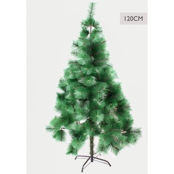 Árbol De Navidad Artificial - Agujas De Pino + Pvc  Encriptado Ramas Naturales Clásicas Y Realistas 120cm