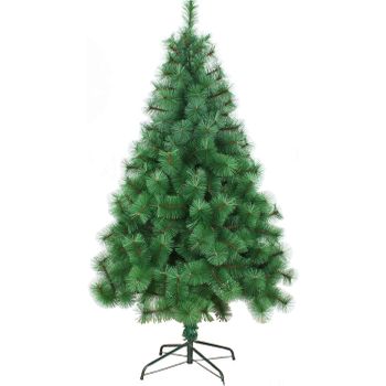 Árbol De Navidad Artificial - Agujas De Pino + Pvc  Encriptado Ramas Naturales Clásicas Y Realistas 210cm