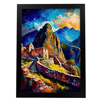 Montañas Machu Picchu Antes Perú Pinción Al Óleo Estampados De Arte De Pared Estético Para El Diseño De Dormitorio O Sala De Estar Nacnic