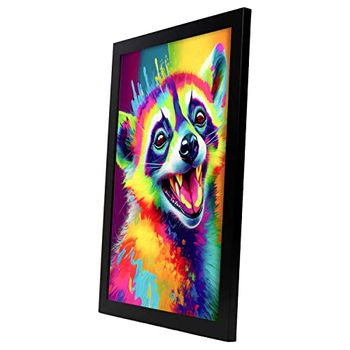 Abstract Smiling Lemur In Lisa Fran Style Aesthetic Wall Art Prints For Bedroom Or Living Room Design Nacnic