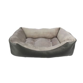 Cuna Para Perros Mediana 67x55x21 Cm Gris Acomoda Textil.