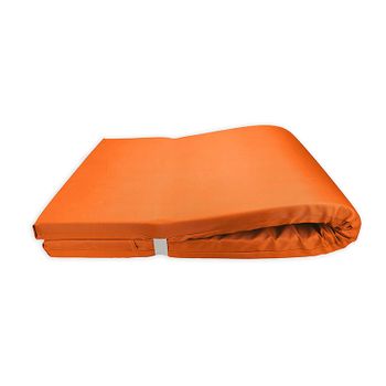 Colchón Para Tumbona Impermeable 180x60x6 Cm Naranja Acomoda Textil.