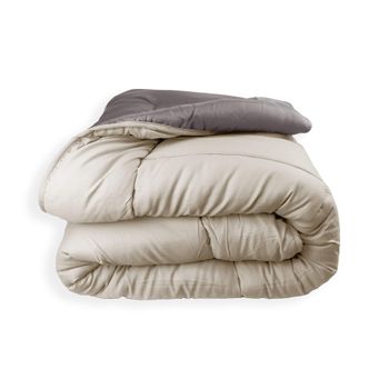 Edredón Nórdico 300gr Bicolor Reversible Cama 150/160cm Visón/ Beige  Donegal Collections con Ofertas en Carrefour