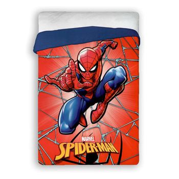 Acomoda Textil - Edredón Nórdico Infantil 180x260 Cm. Edredón Cama De 90/105, Cálido, Ligero Y Transpirable. (spiderman)