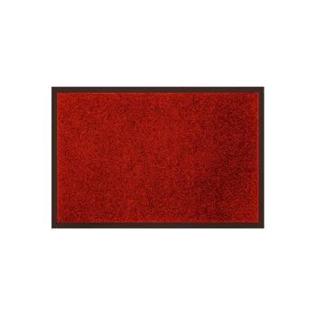 Felpudo Atrapapolvo De Entrada 40x60 Cm Antideslizante Rojo - Acomoda Textil.