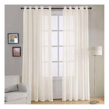 2 Cortinas Blancas Micro-satinadas Con Trabillas, 140 X 175 Cm Vidaxl con  Ofertas en Carrefour