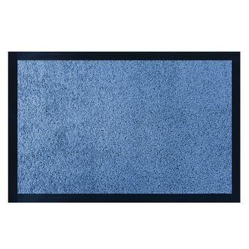Acomoda Textil - Felpudo De Entrada Absorbente Rectangular Para Interior Y Exterior. Felpudo De Poliamida Y Pvc Antideslizante De Fácil Limpieza. (azul, 60x80 Cm)