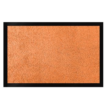 Acomoda Textil - Felpudo De Entrada Absorbente Rectangular Para Interior Y Exterior. Felpudo De Poliamida Y Pvc Antideslizante De Fácil Limpieza. (naranja, 40x60 Cm)