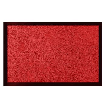 Acomoda Textil - Felpudo De Entrada Absorbente Rectangular Para Interior Y Exterior. Felpudo De Poliamida Y Pvc Antideslizante De Fácil Limpieza. (rojo, 60x80 Cm)