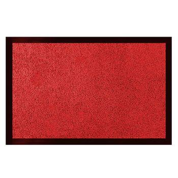 Acomoda Textil - Felpudo De Entrada Absorbente Rectangular Para Interior Y Exterior. Felpudo De Poliamida Y Pvc Antideslizante De Fácil Limpieza. (rojo, 60x180 Cm)