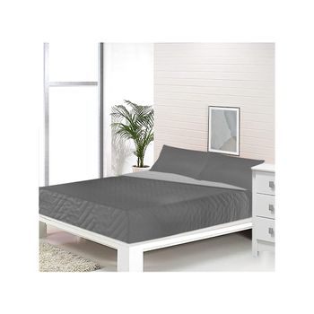 Colcha Lisa + Cojines Acolchada Cama 150 Blanco 250x260cm con Ofertas en  Carrefour