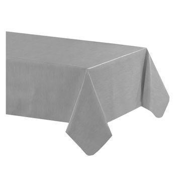 Acomoda Textil – Mantel Antimanchas Rectangular De Hule Al Corte. Mantel Liso Elegante, Impermeable, Resistente Y Lavable Para Mesa, Ideal Para Interior Y Exterior. (gris, 140x200 Cm)