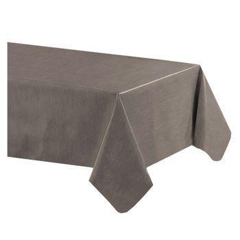 Acomoda Textil – Mantel Antimanchas Rectangular De Hule Al Corte. Mantel Liso Elegante, Impermeable, Resistente Y Lavable Para Mesa, Ideal Para Interior Y Exterior. (topo, 140x300 Cm)