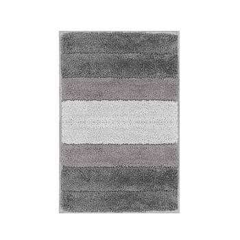 Acomoda Textil – Alfombra De Baño Suave Y Absorbente Para Ducha 40x60 Cm. Alfombrilla De Pelo Gruesa Y Antideslizante De Bañera Lavable Y Cómoda. (1 Unidad, Gris)