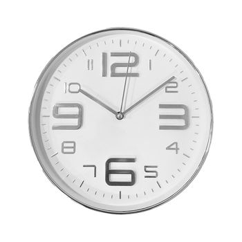 Acomoda Textil - Reloj De Pared Analógico Redondo Y Fácil De Leer. Reloj Medidor De Tiempo Moderno Y Decorativo Con Movimiento Silencioso Para Hogar Y Oficina. (blanco A, 30,5 Cm)