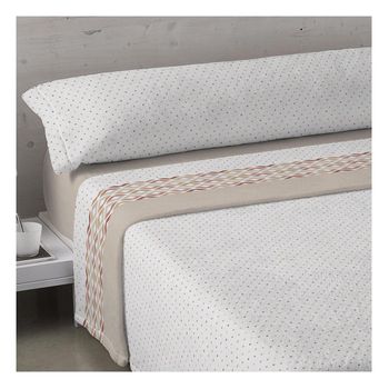 Acomoda Textil - Sábanas De Coralina Para Cama Individual Y Matrimonio. Juedo De Sábanas Térmicas De 3 Piezas Para Invierno, Ropa De Cama Ajustable, Suave Y Cálida. (cama 90 Cm, Beige)