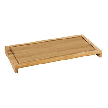 Acomoda Textil – Tabla De Cortar De Bambú Para Cocina. Bandeja De Madera Resistente Para Picar, Trocear Y Servir. (tabla Cubre Vitrocerámica, 54x28x4,5 Cm)