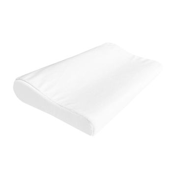 Almohada viscoelástica cervical memory foam contorno ergonómico 60x30x10cm