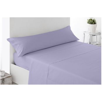 Acomoda Textil – Juego Sábanas Microfibra Para Cama Individual Y Matrimonio Con Bajera Ajustable, Encimera Y Funda Almohada. Sábanas Colores Lisos Cómoda Y Suave Para Verano-invierno. (lila, 105 Cm)