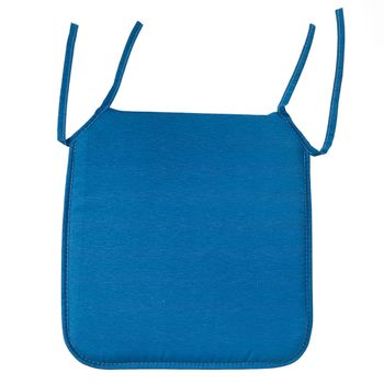 Acomoda Textil – Cojines Para Silla De Espuma Con Tela Y Cintas De Sujeción 40x40 Cm. Asiento Acolchado, Mullido Y Cómodo Para Interior Y Exterior De Comedor, Jardín Y Terraza. (azul, 2 Unidades)