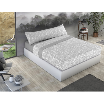 Donegal Collections - Juego de Sabanas Completo de Ropa de Cama - Sabanas  150 x 190 y Sabanas 150x200 - Tacto Extrasuave - Disponible Sabanas Cama  150 - Color Gris Oscuro - Fabricado en España. : : Hogar y cocina