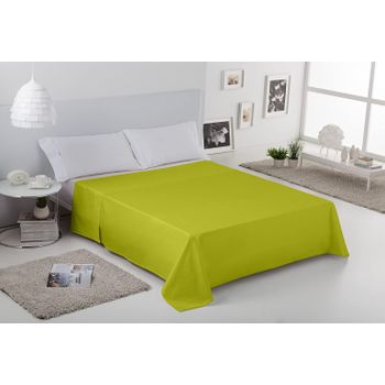 Sábana Encimera Pistacho Lisa Cama 105cm Donegal Collections