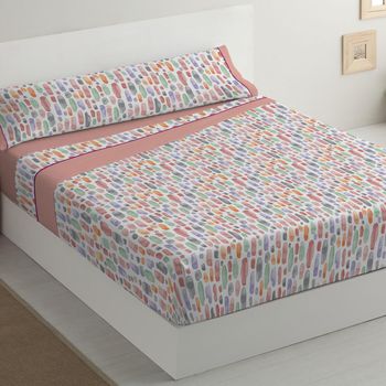 Juego De Sábanas Invierno Afelpadas Pirineo Suave Boni Cama 90cm Coral  Donegal con Ofertas en Carrefour