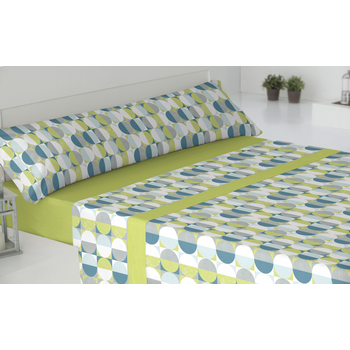 Juego De Sábanas Tres Piezas Donegal Home Cama 90cm Verde