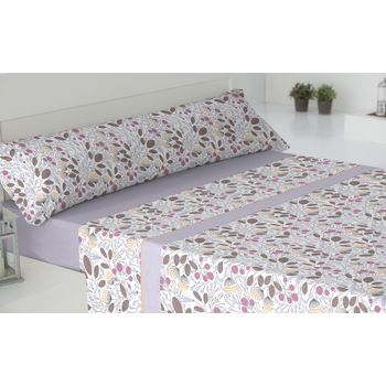 Juego Sábanas Invierno Afelpadas Pirineo Kiria Gris Cama 135cm Donegal  Collections