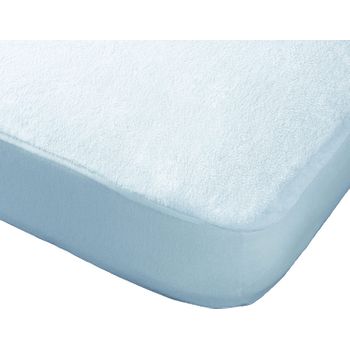 Protector De Colchón Rizo Impermeable Donegal Cama 80cm Blanco