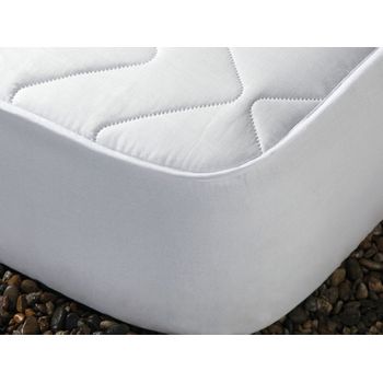 Cubrecolchón Acolchado Transpirable E Impermeable Donegal Cama 80cm Blanco