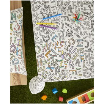 Mantel Antimanchas Infantil Coloreable 150x200cm Donegal Collections