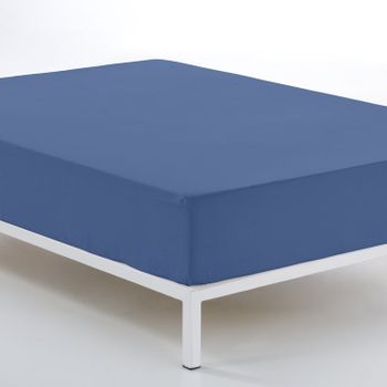 Sábana Bajera Ajustable Donegal  Cama 105 Cm Azulon