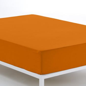 Sábana Bajera Ajustable Donegal  Cama 120 Cm Ocre