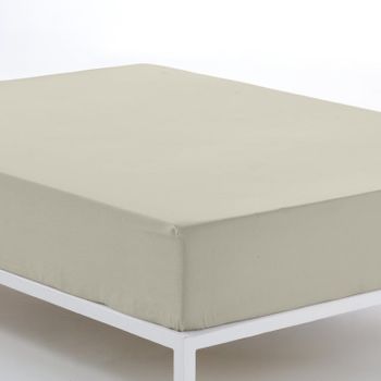 Sábana Bajera Ajustable Donegal  Cama 90 Cm Piedra