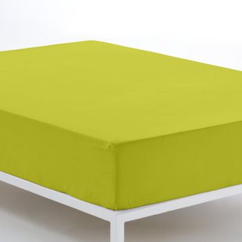 Sábana Bajera Ajustable Donegal  Cama 90 Cm Pistacho