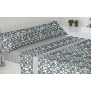 Juego de Sábanas 3 Piezas Donegal Carpeta Cama 90 cm Marrón - Conforama