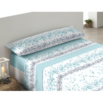 Juego De Sábanas Invierno Afelpadas Pirineo Suave Houston Cama 90cm Azul  Donegal con Ofertas en Carrefour