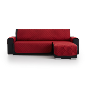 Funda Chaiselongue Acolchada Reversible 200 Brazo Izquierdo Spirit Rojo