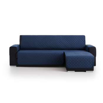 Funda Chaiselongue Acolchada Reversible 240 Brazo Izquierdo Spirit Azul