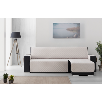 Funda Chaiselongue Acolchada Reversible 280 Brazo Izquierdo Spirit Marfil