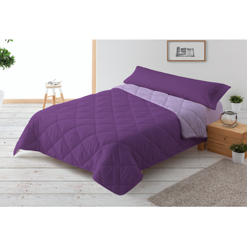 Relleno Nórdico 300gr Bicolor Reversible Cama 90cm 150x220cm Morado / Lila  Donegal Collections