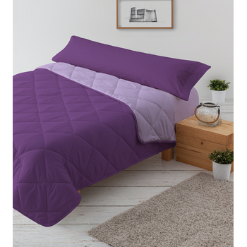 Edredón Nórdico 300gr Bicolor Reversible Cama 90cm Morado / Lila  Donegal Collections