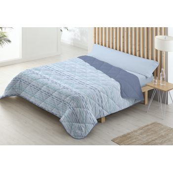 Edredón Nórdico 300gr Bicolor Reversible Cama 90cm Gris Oscuro / Gris Claro  Donegal Collections con Ofertas en Carrefour